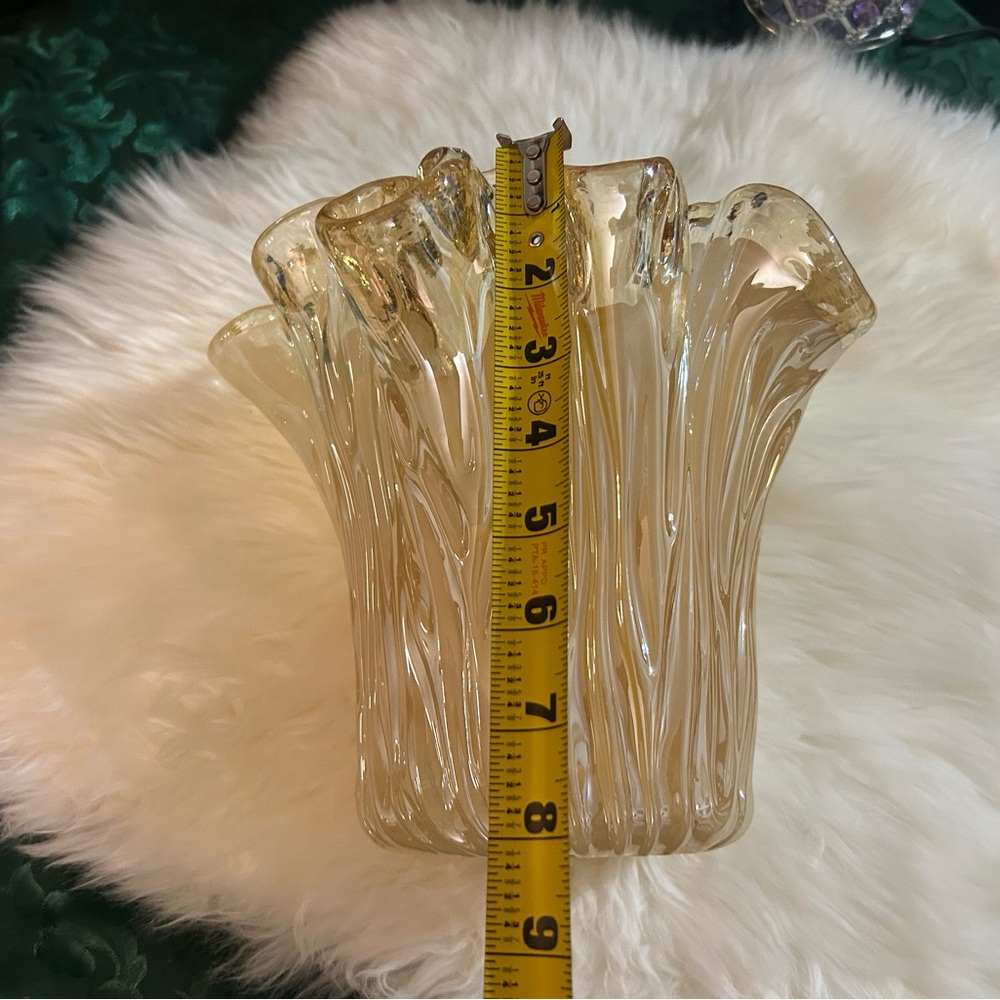 Murano Gold Glass Vase
